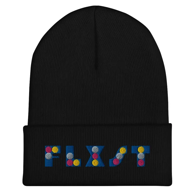 Polka Dot-a-Go-Go Embroidered Beanie