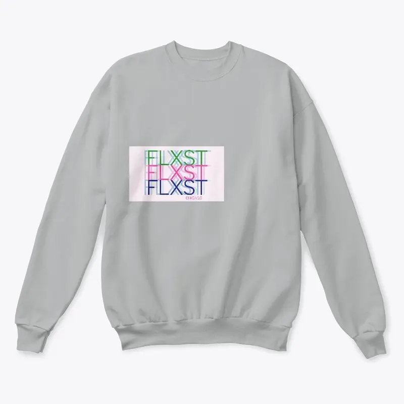 FLXST Pink Logo Unisex Sweatshirt